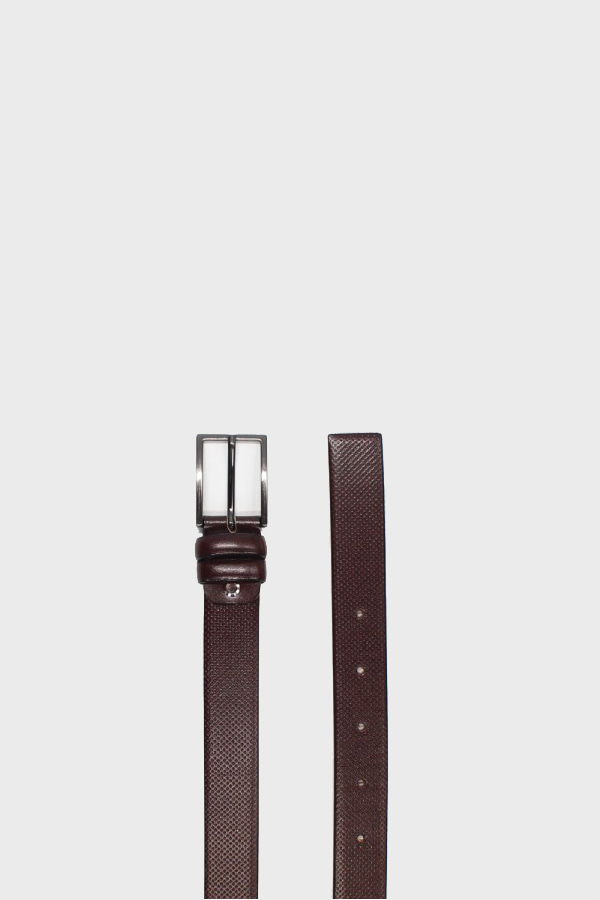 ΖΩΝΗ ΤΡΥΠΗΤΟ ΔΕΡΜΑ BASHAIKOV 3CM - ΚΑΦΕ